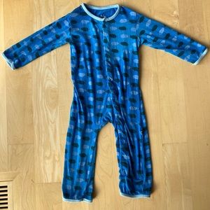 Kickee pants piggie footless coverall